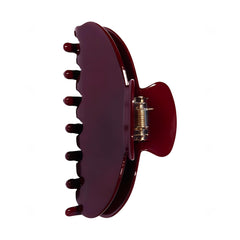 OideGuiing front view clip showing shape and wine red color benefit: stylish secure hold
