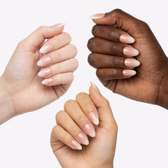 OIFEN side profile of short almond nail showing comfortable practical length
