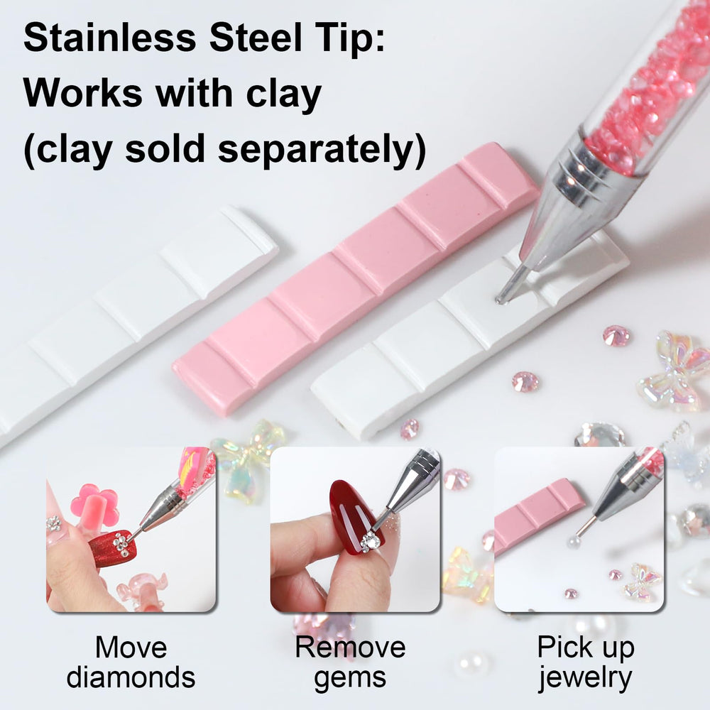 OIFEN tools in use applying rhinestones for faster, neater nail art
