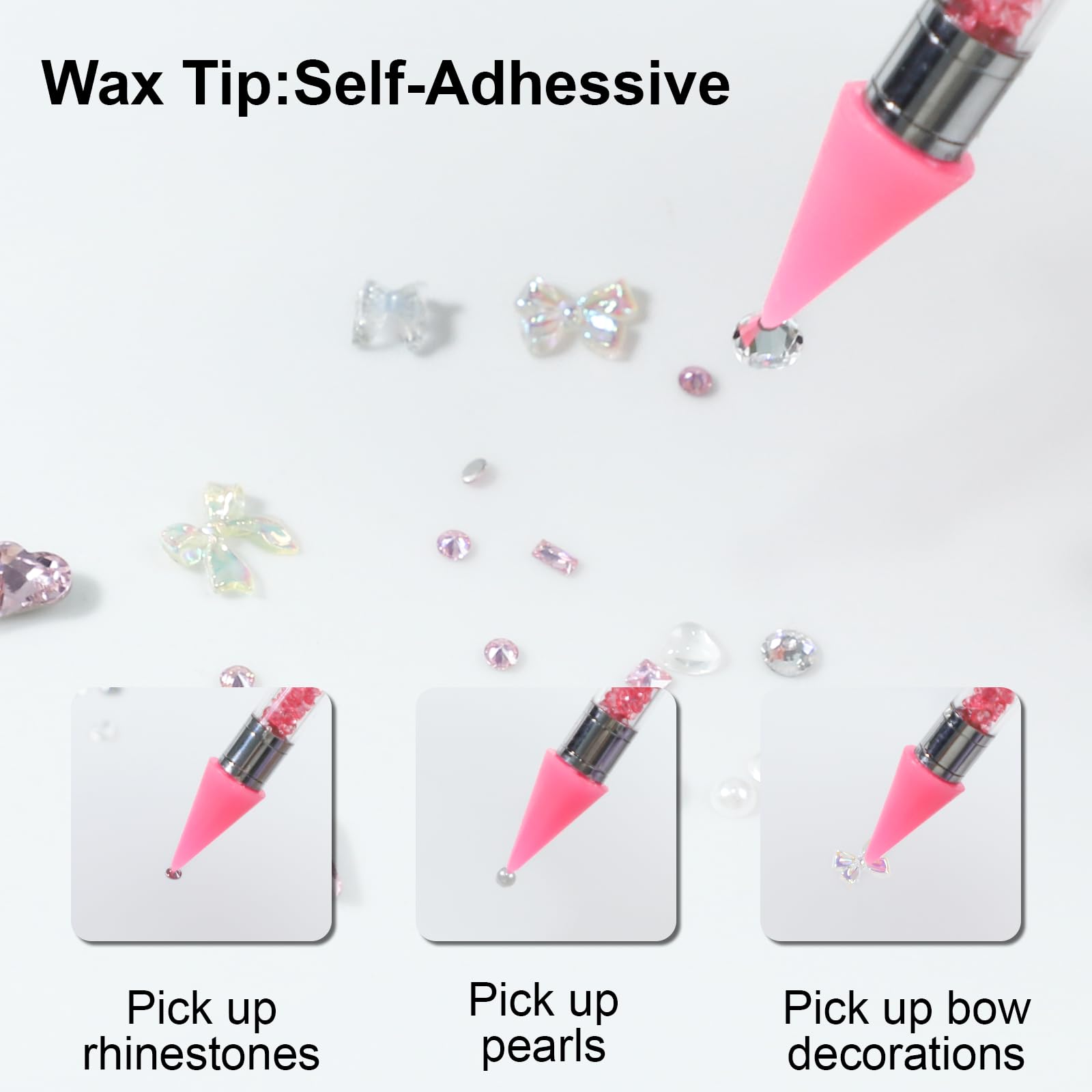 OIFEN precision tweezers detail in blue and pink for accurate placement