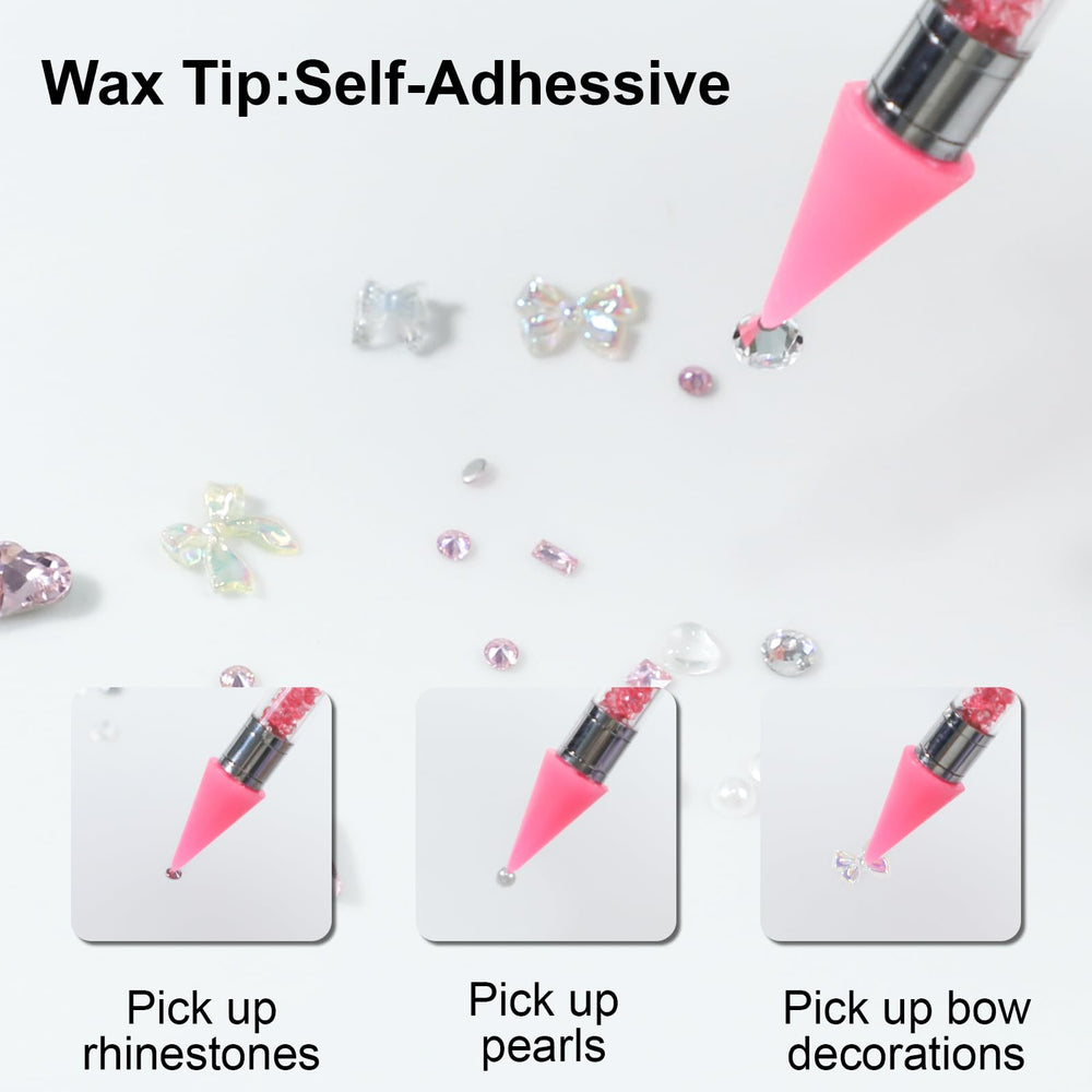 OIFEN precision tweezers detail in blue and pink for accurate placement