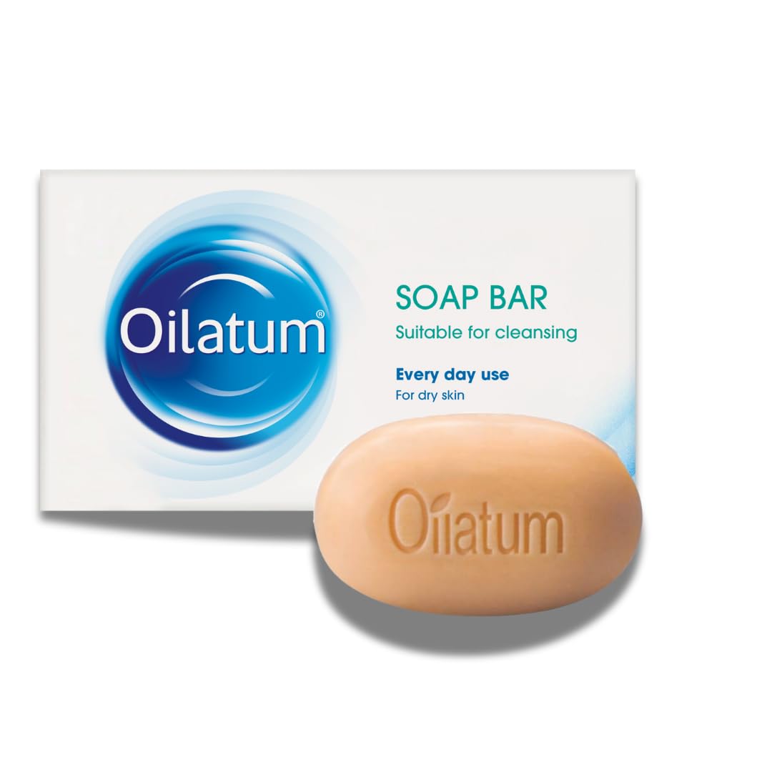 Oilatum soap bar front packaging showing brand and gentle cleanser benefit