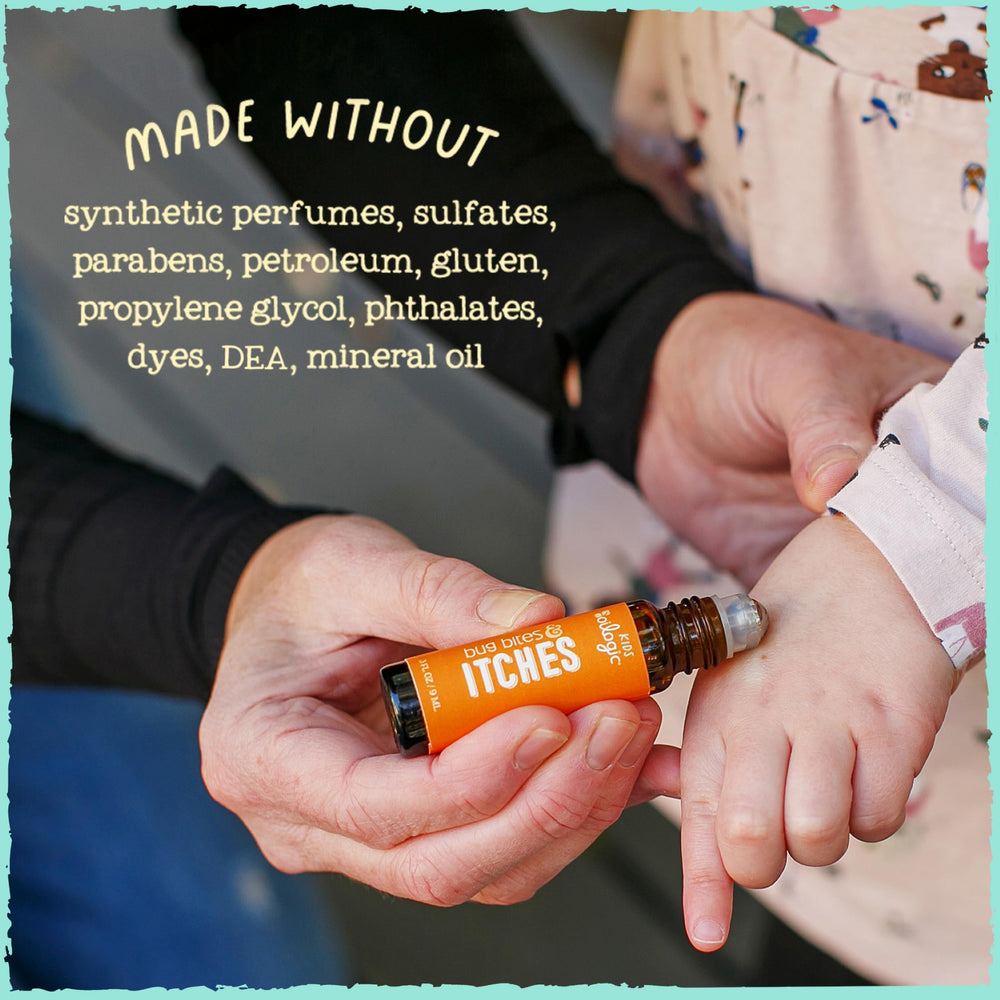 Oilogic oil texture on fingertip highlighting jojoba and castor oil glide for gentle application