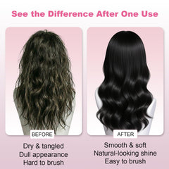 Oivolii ingredients label listing argan oil keratin silk protein for nourishing benefits