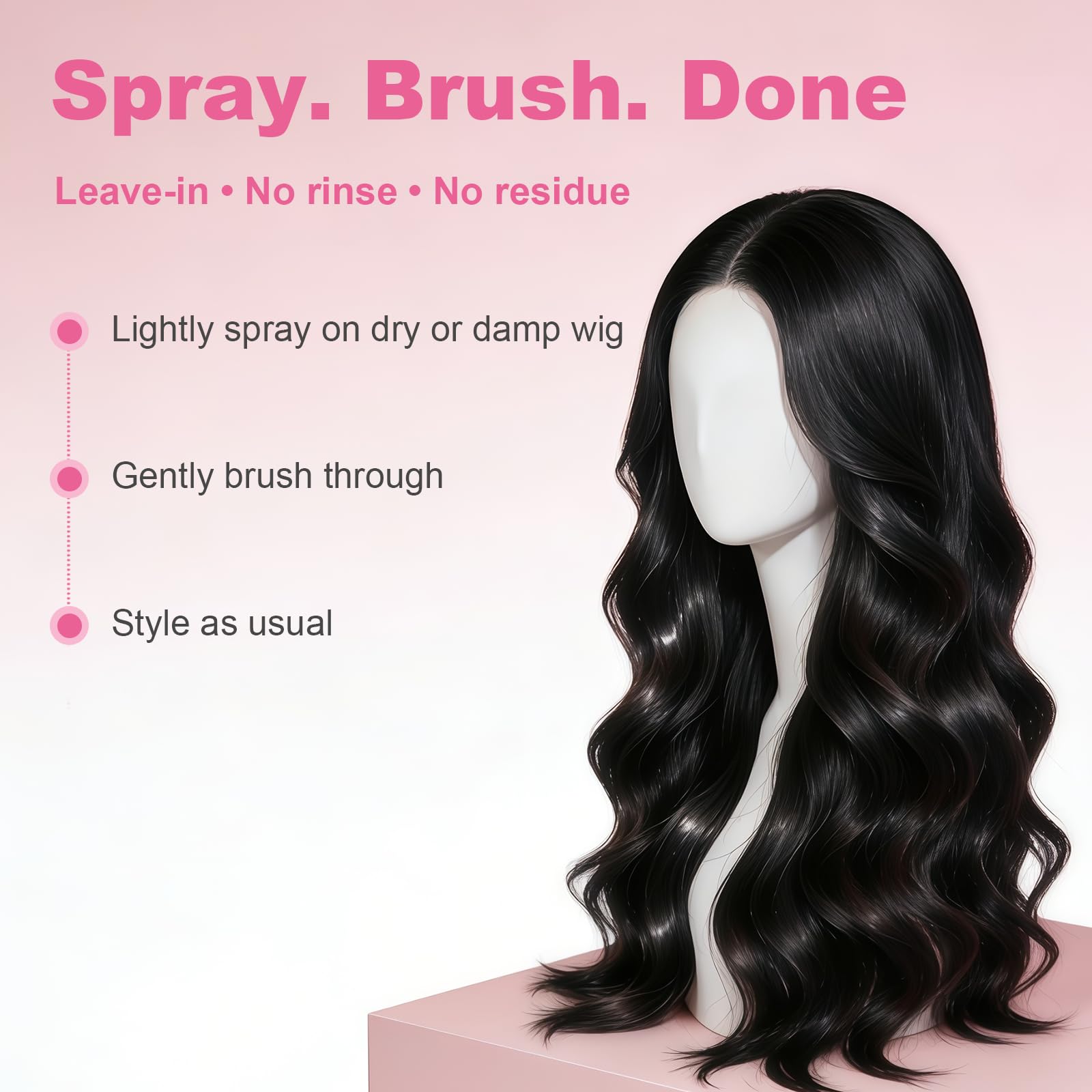 Oivolii texture close-up highlighting glossy strands and natural-looking shine