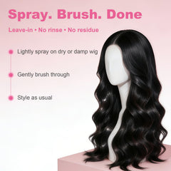 Oivolii texture close-up highlighting glossy strands and natural-looking shine