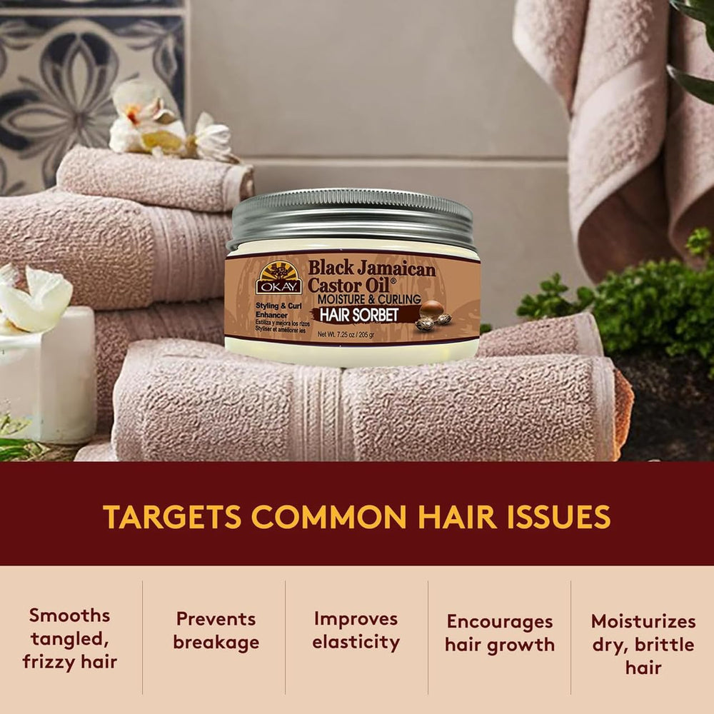OKAY being applied to damp curls to define and reduce frizz with moisture