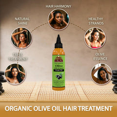 OKAY hair treatment demonstration with oil applied to ends for improved manageability