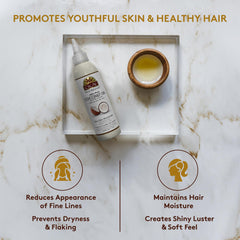 OKAY solid coconut oil in hand ready to warm for easy skin application