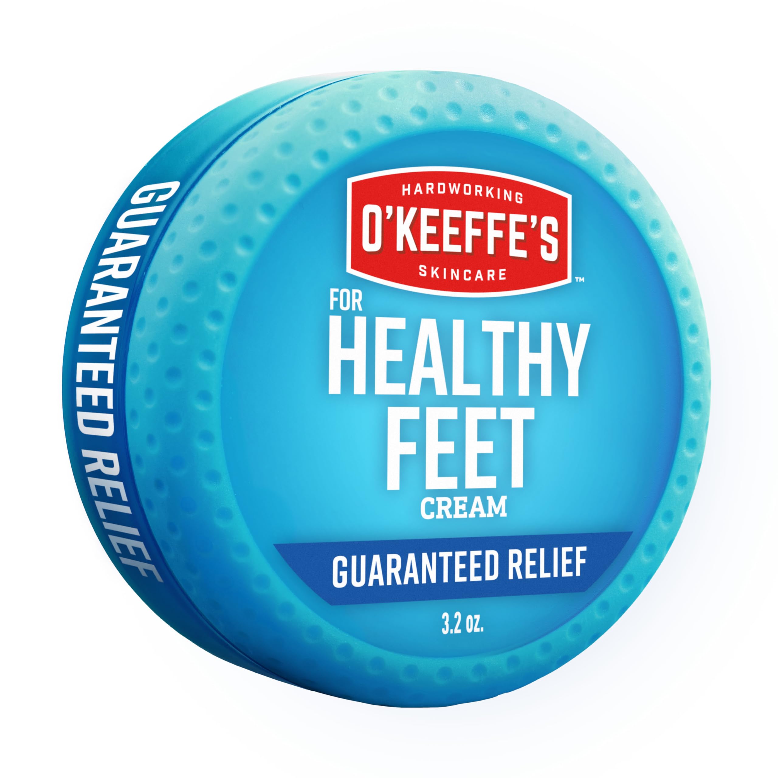 O'Keeffe's front jar view showing product and clear labeling for reliable relief