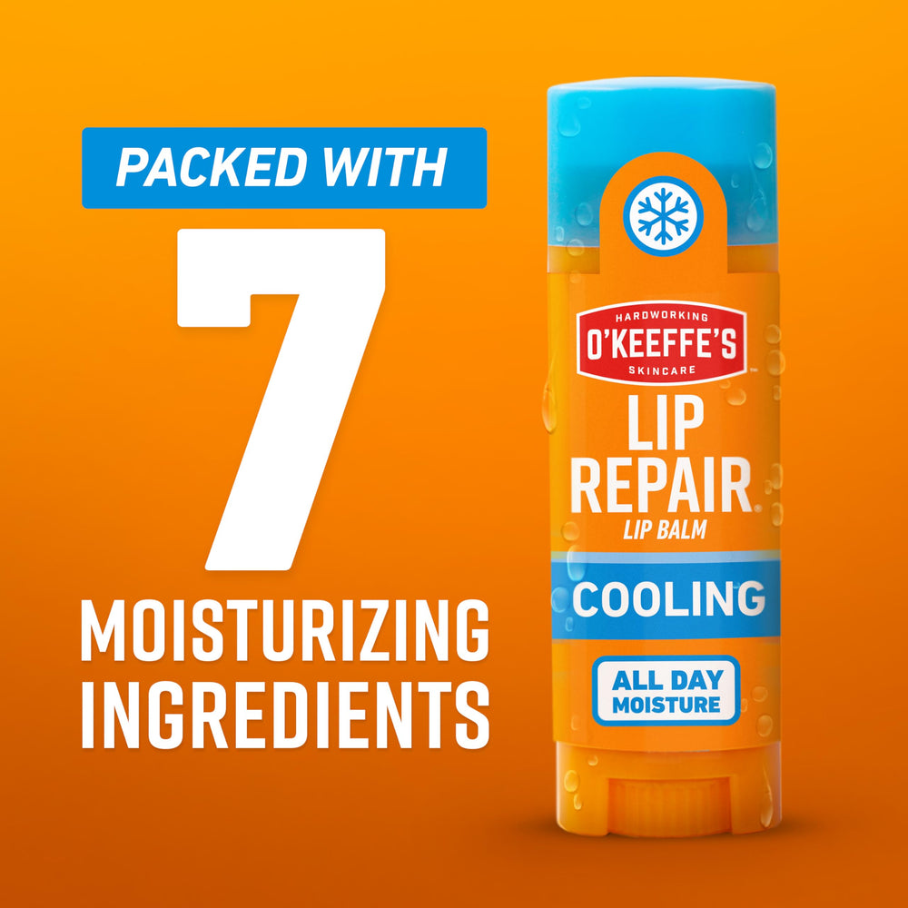 O'Keeffe's four-pack arranged to show value and convenient backup protection