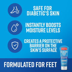 O'Keeffe's applying cream to heel demonstrating targeted repair benefit