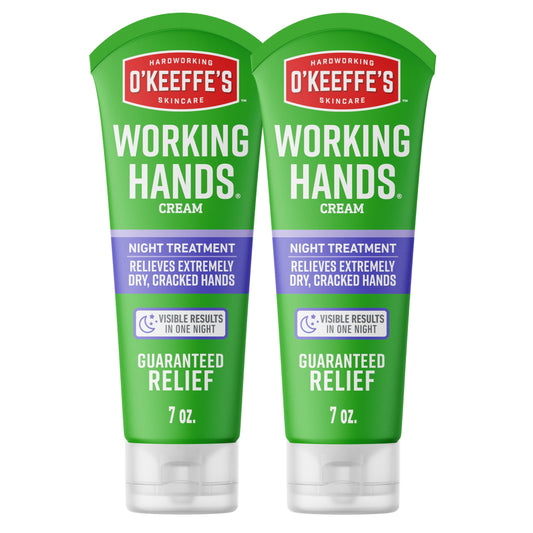 O'Keeffe's front tube showing product for intense overnight hydration