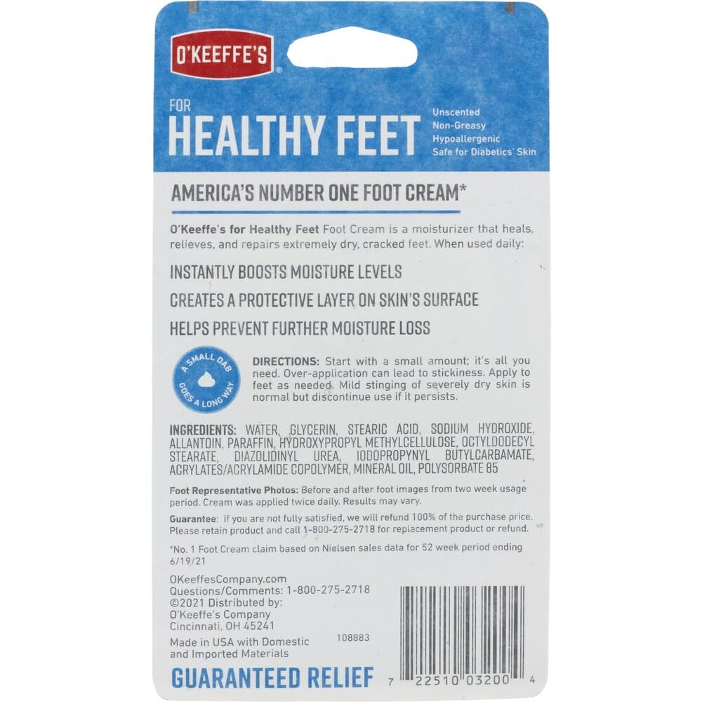 O'Keeffe's used with socks at night illustrating overnight hydration benefits