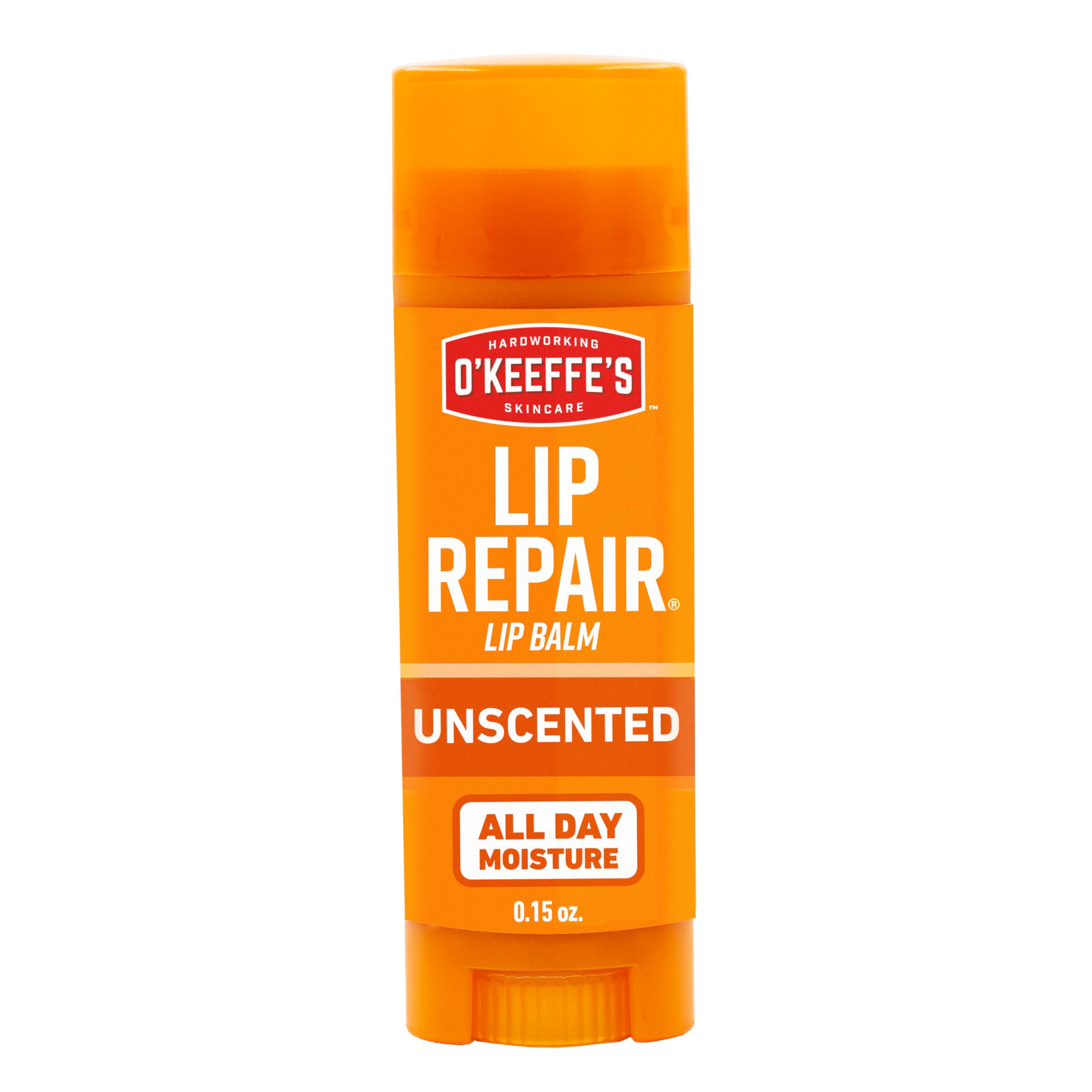 O'Keeffe's unscented stick front view showing clean protective balm