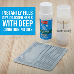 O'Keeffe's stick application to heel highlighting precise, mess-free targeted relief