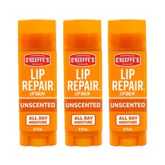 O'Keeffe's unscented stick front packaging showing product benefits