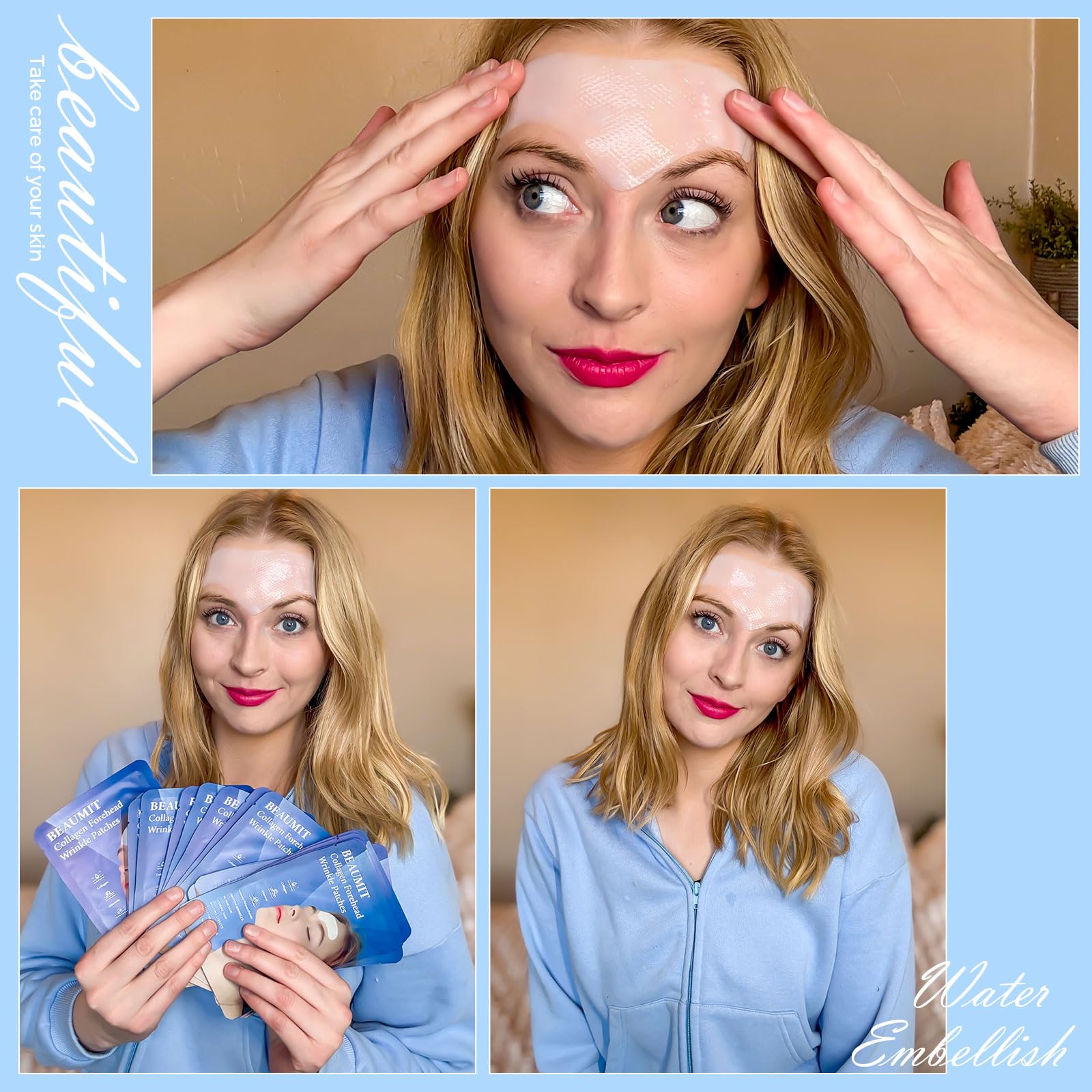 Okela patch worn on forehead while sleeping demonstrates discreet overnight benefit