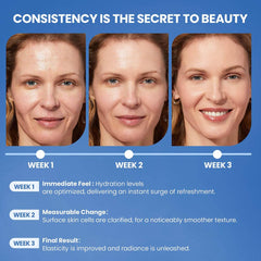 Okela smile-line patch on model profile improving skin smoothness