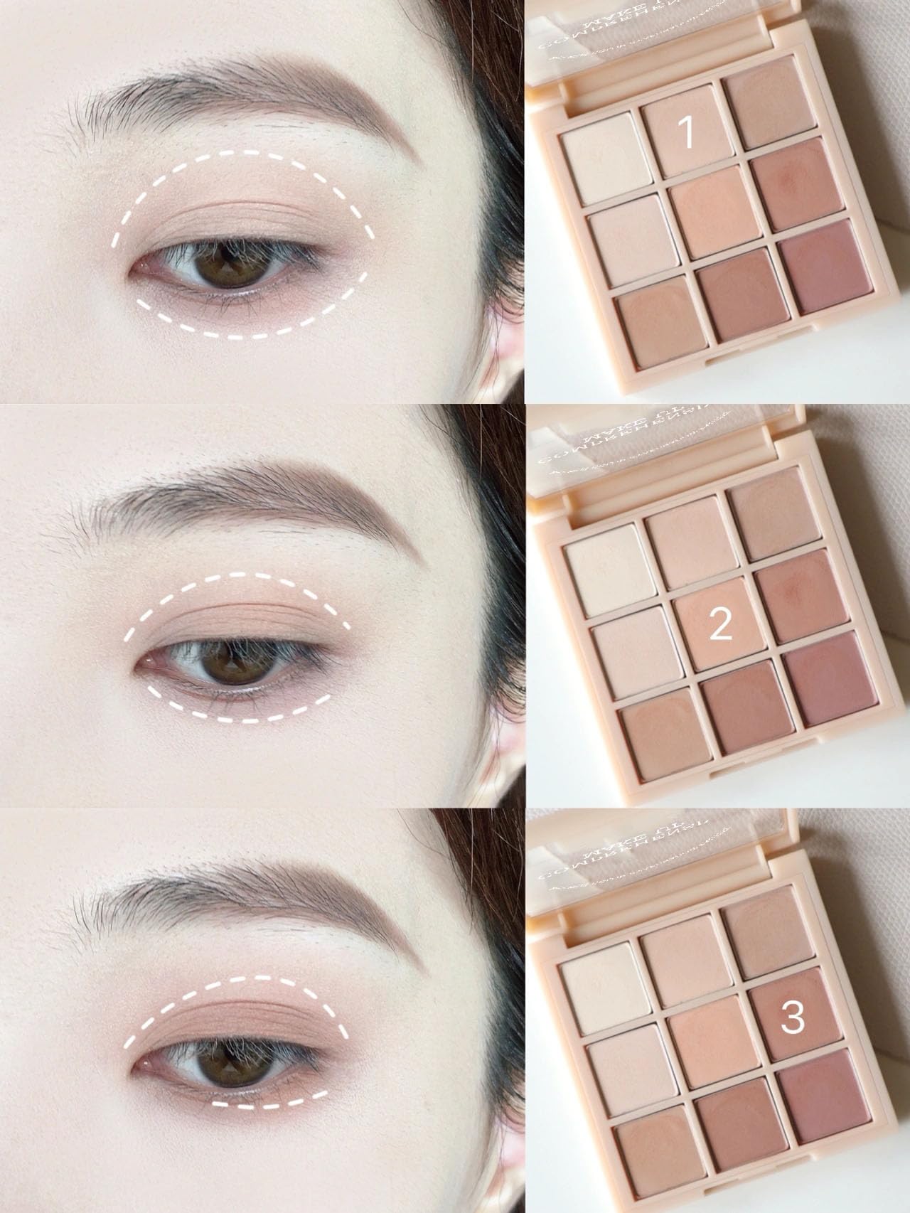 Okerker applied on eyelid demonstrating seamless blend and everyday definition
