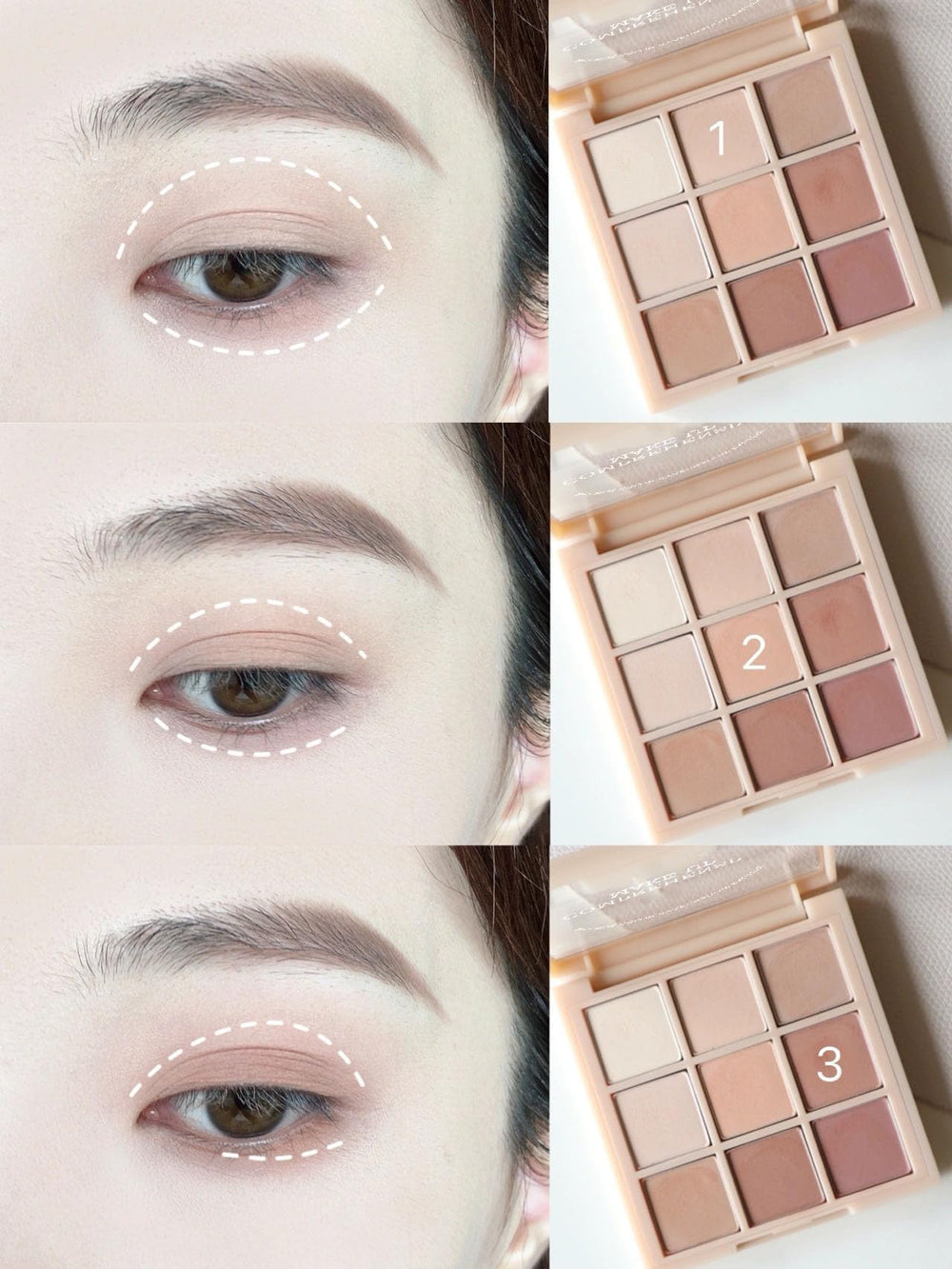 Okerker applied on eyelid demonstrating seamless blend and everyday definition