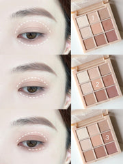 Okerker applied on eyelid demonstrating seamless blend and everyday definition