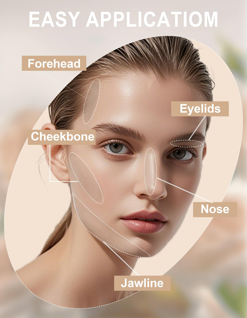 Okerker before after contour demo half face displays natural shadow effect
