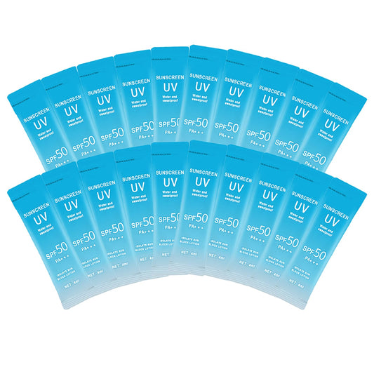 Okerker front packaging showing 20 mini sunscreen sticks and value
