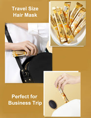 Okerker stick placed inside a gym bag illustrating on-the-go frizz control benefit