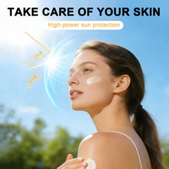 Okerker label close-up showing SPF50+ PA+++ protection benefit