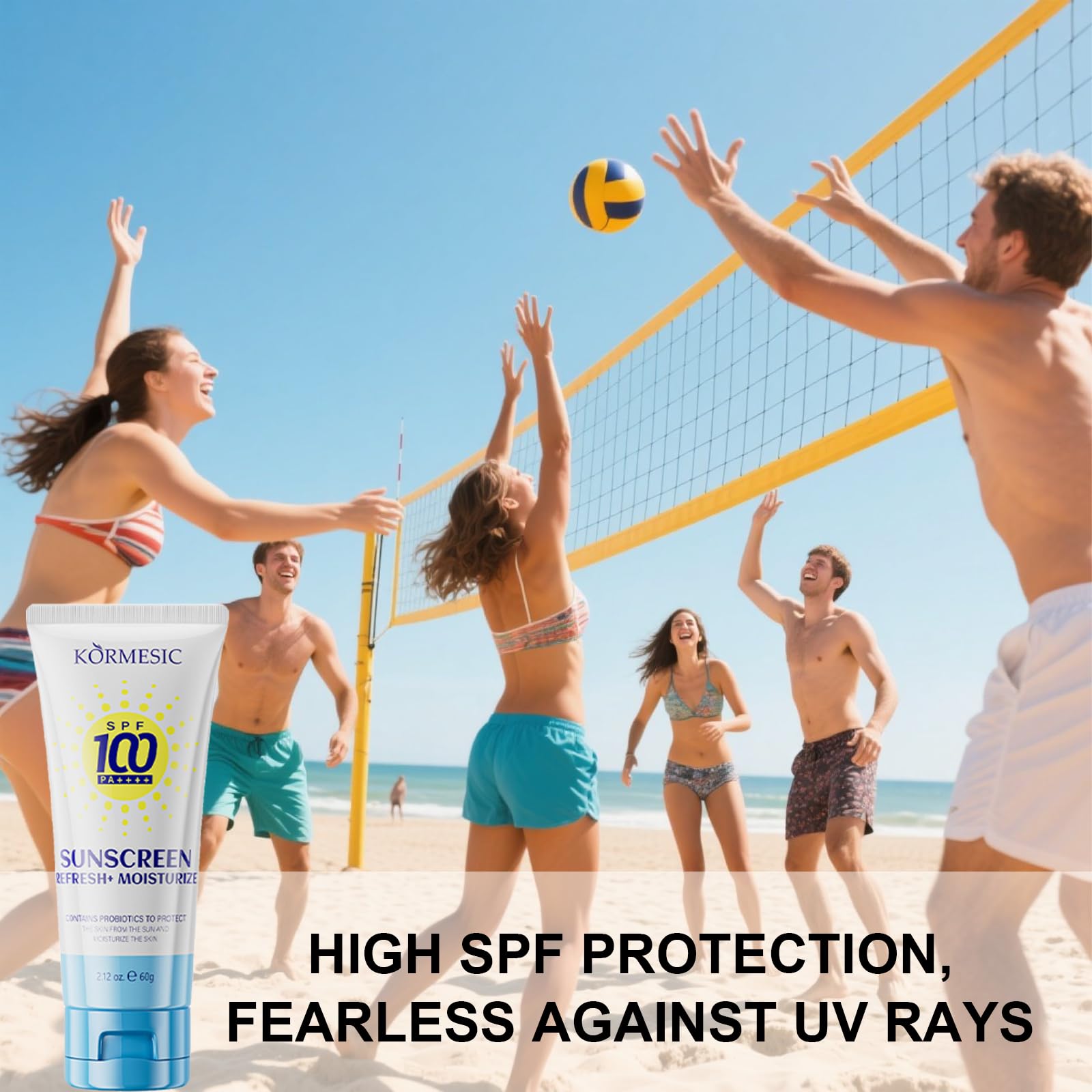 Okerker on beach towel illustrating outdoor and swim-ready protection