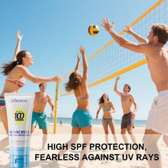 Okerker on beach towel illustrating outdoor and swim-ready protection