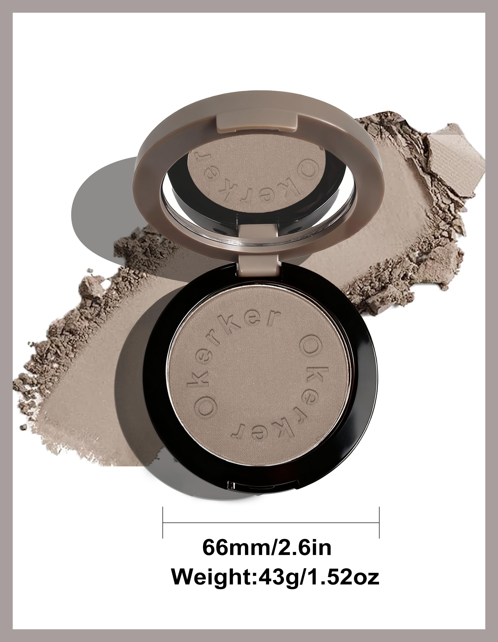 Okerker palette inside makeup bag ready for quick touch-ups advantage