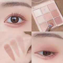 Okerker shades pan close-up highlighting velvety matte texture and blendability