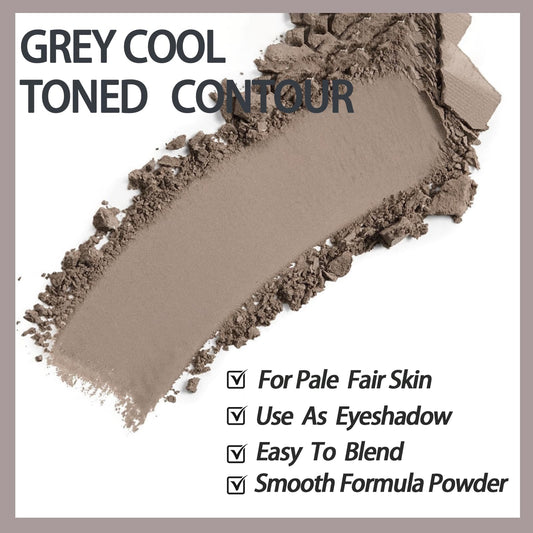 Okerker taupe grey pan close-up texture demonstrates silky blendable finish