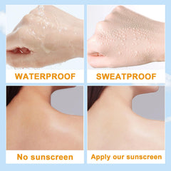 Okerker tube with water splash showing 80-minute water-resistant benefit