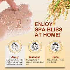 OLACLUK applying a drop to hand demonstrating lightweight absorbent texture and glow
