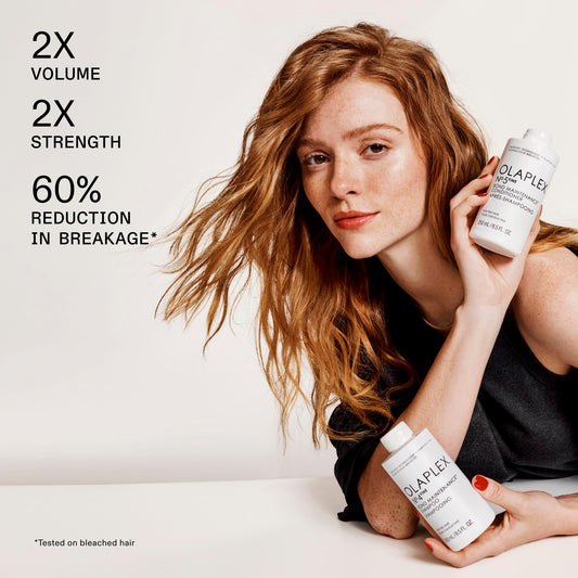 Olaplex Nº.5FINE pump and cap detail emphasizing easy dispensing and precise use
