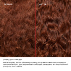 Olaplex styled hair after use showing glossy finish and reduced frizz