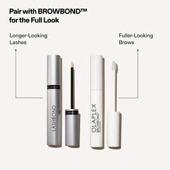 Olaplex Lashbond 4.5 mL next to common item for scale, helps judge product size