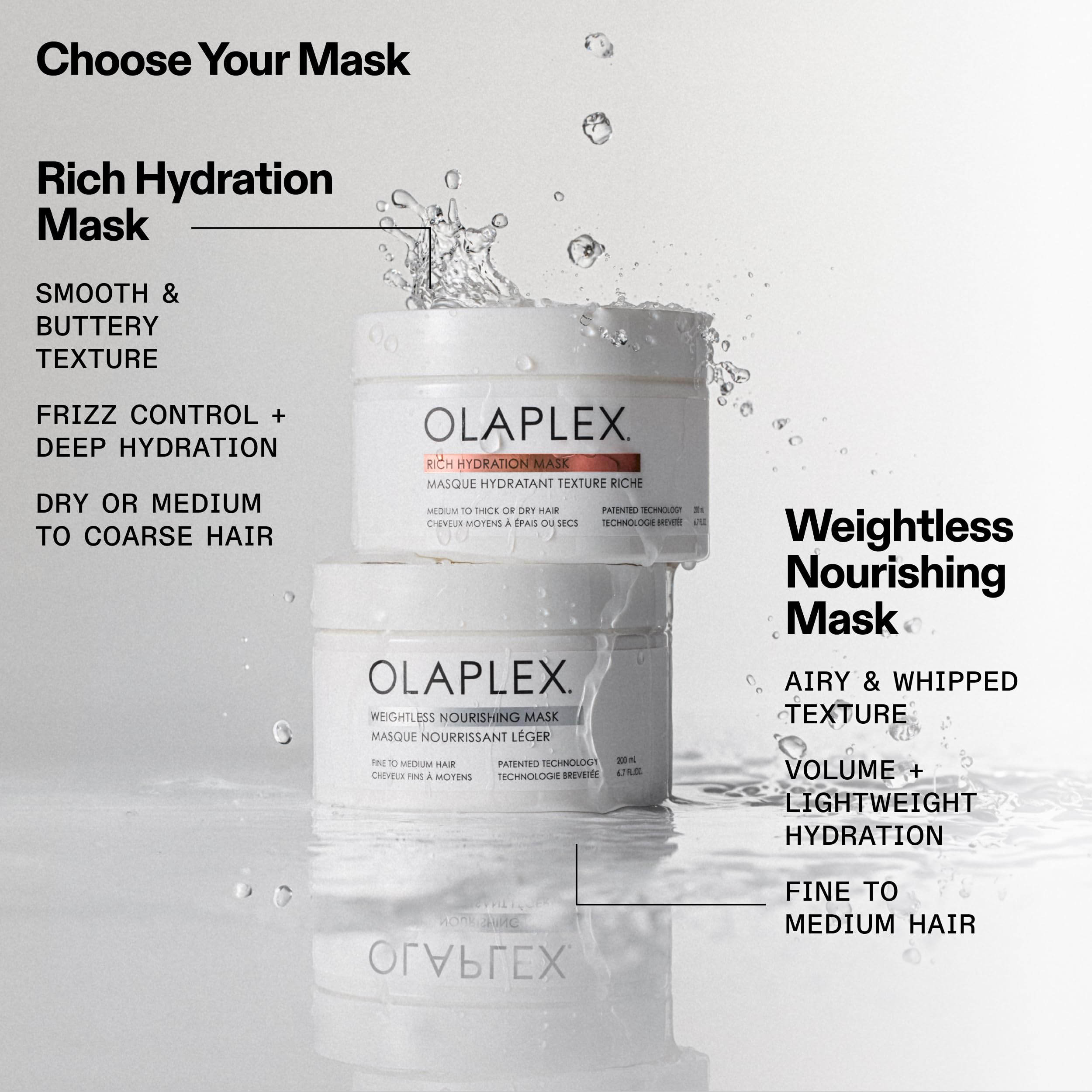 Olaplex mask on bathroom shelf in lifestyle scene conveying daily styling support