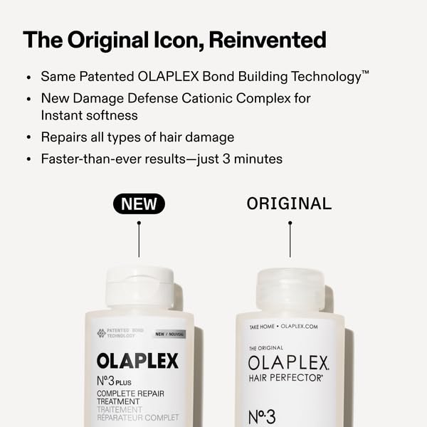 application of Olaplex N°.3PLUS on damp hair demonstrating quick pre-shampoo use