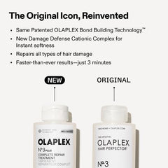 application of Olaplex N°.3PLUS on damp hair demonstrating quick pre-shampoo use