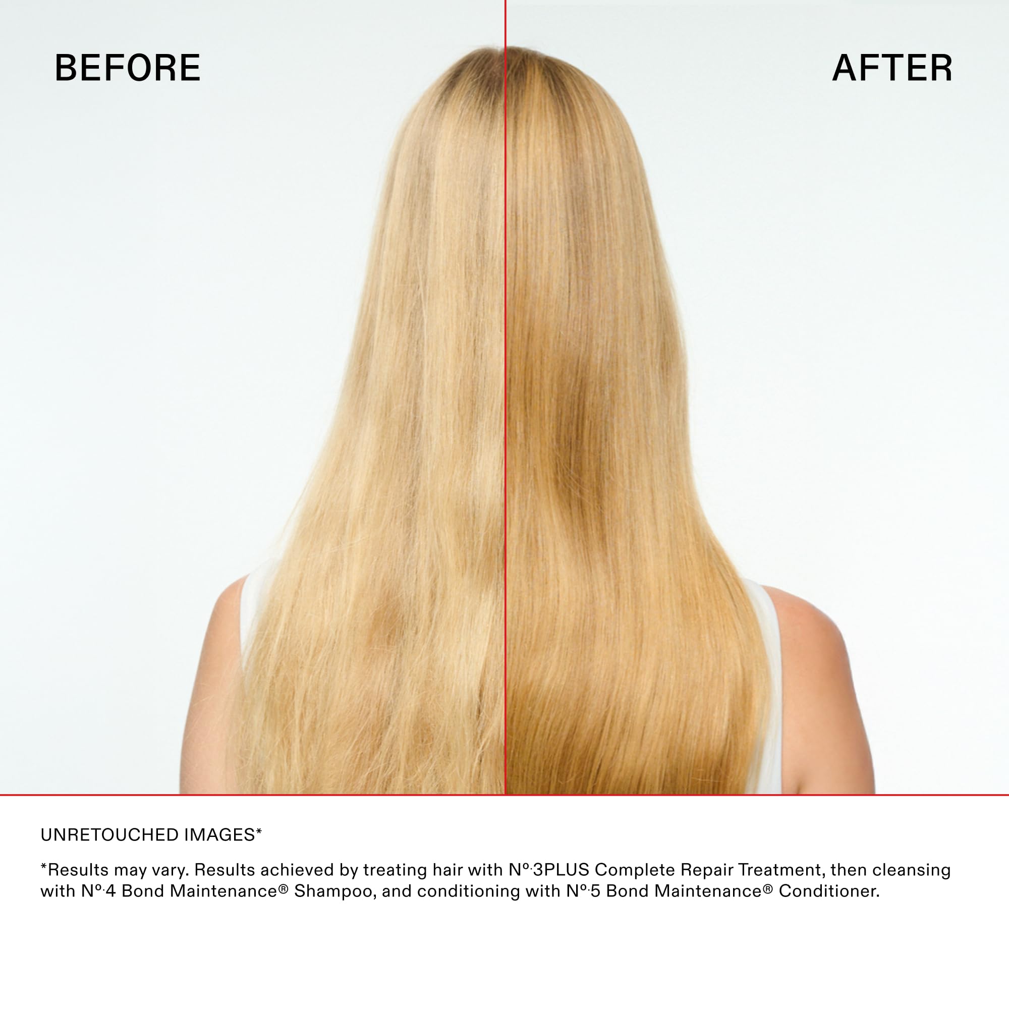 Olaplex N°.3PLUS staged on bathroom counter as part of a hair routine for convenience