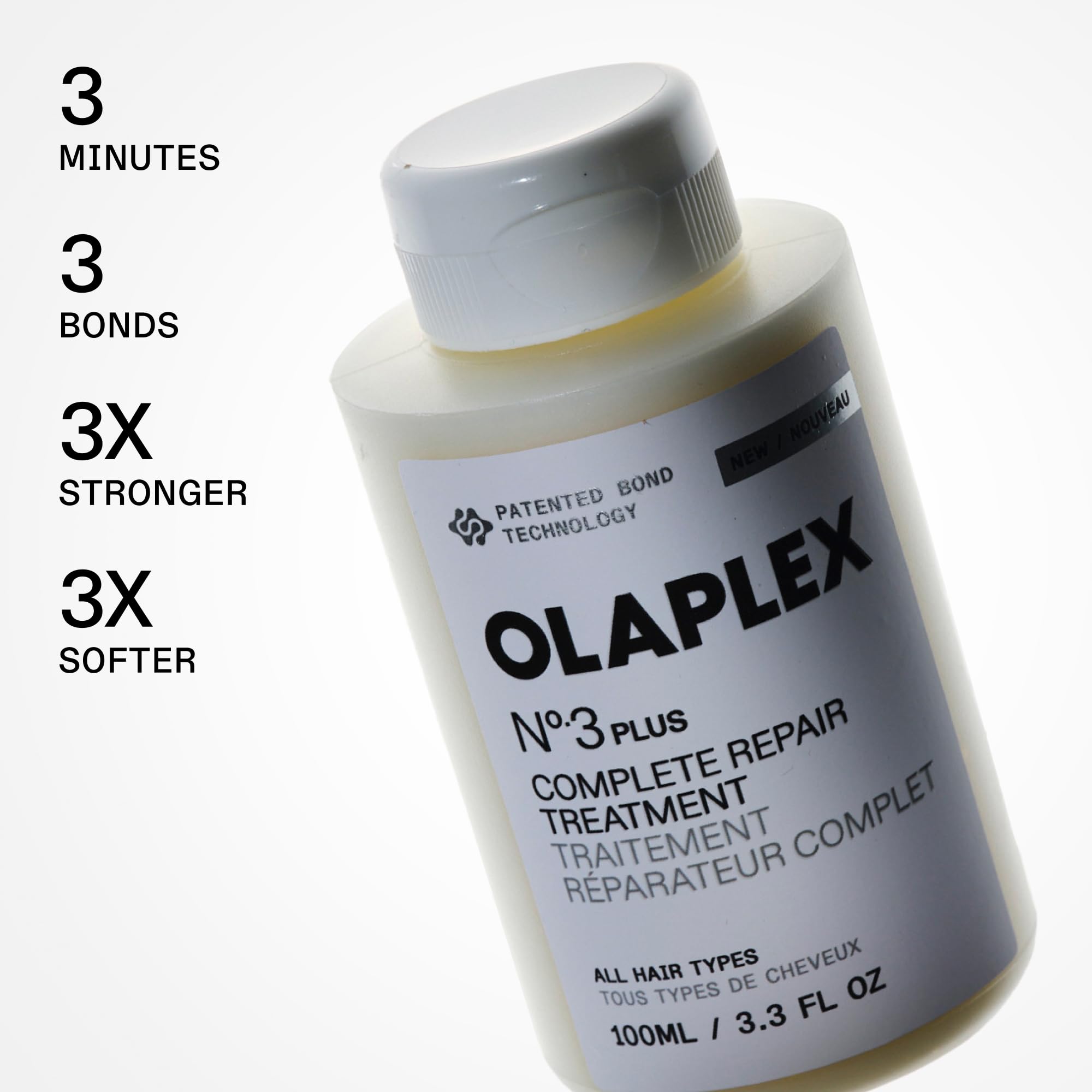 Olaplex N°5 conditioner pump open showing hydration and detangling