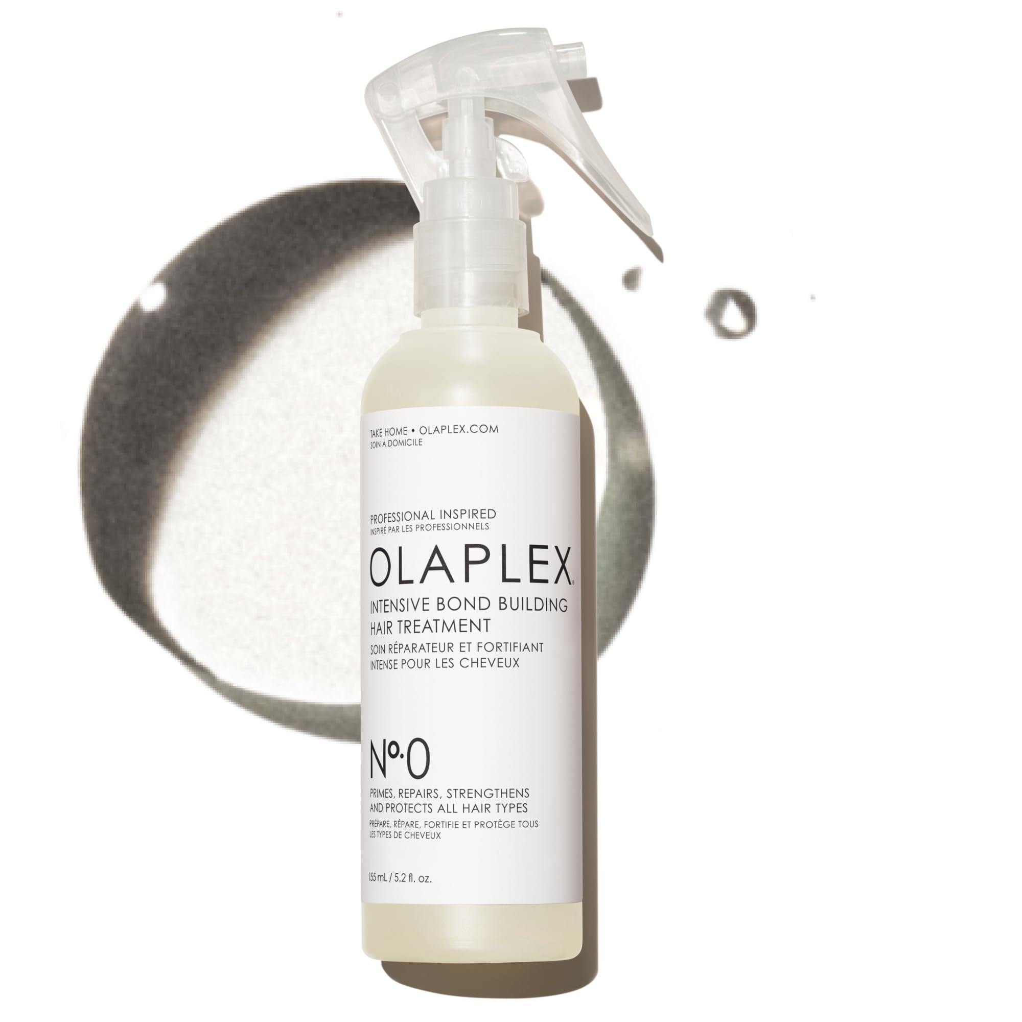 Olaplex No.0 front bottle showing label and size for clear identification and benefit