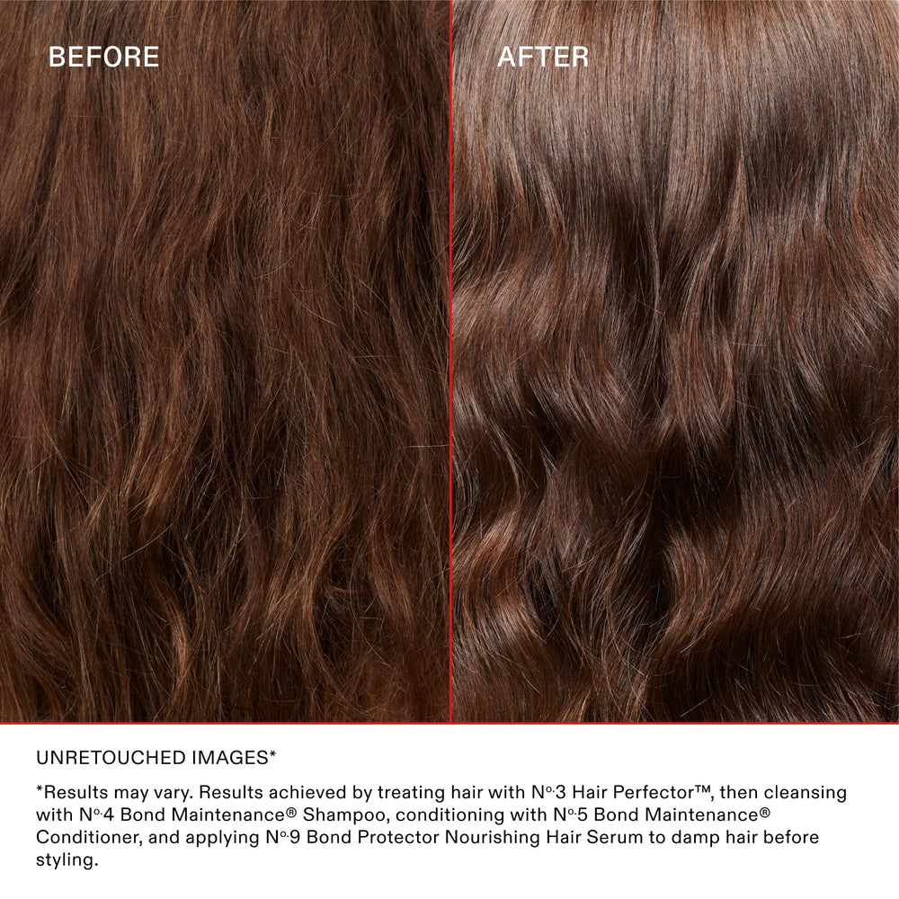 Olaplex No.3 next to ruler showing 100 mL size and travel convenience