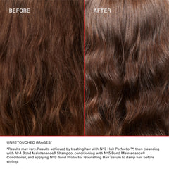 Olaplex No.3 next to ruler showing 100 mL size and travel convenience