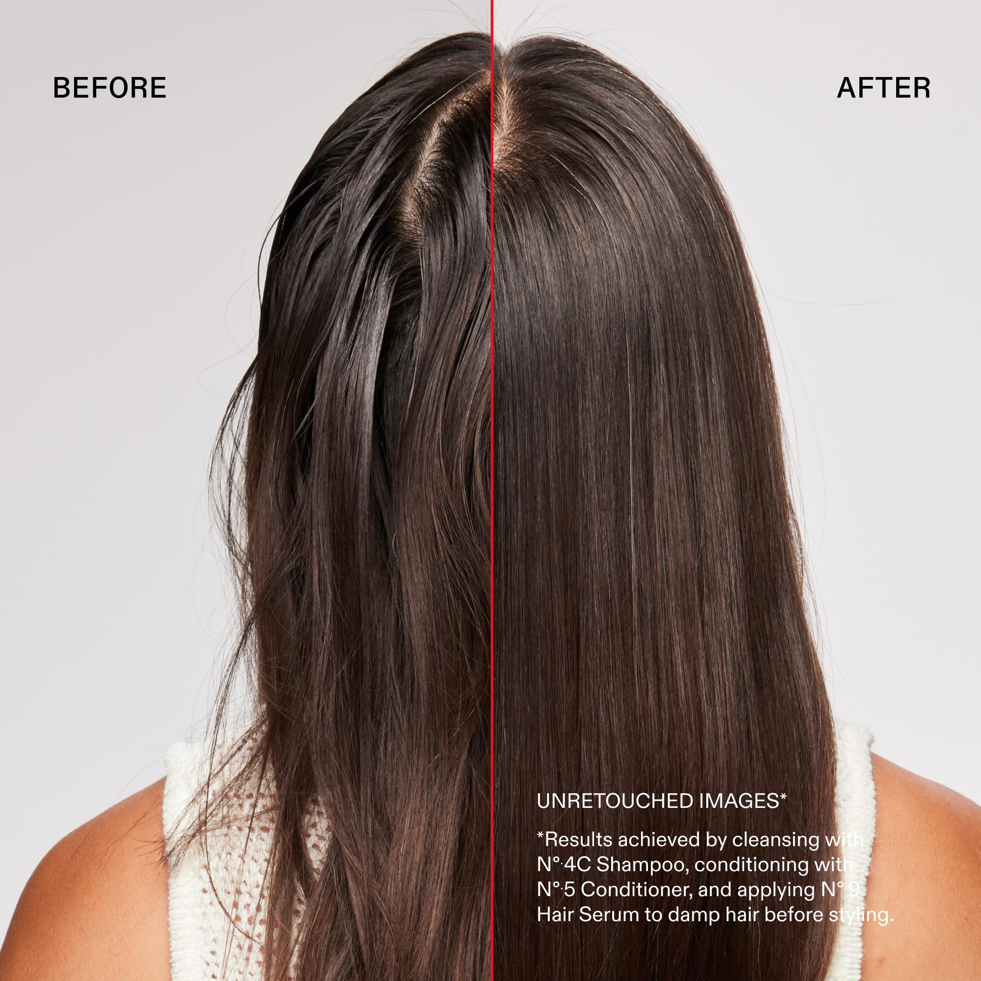 Olaplex 8.5 fl oz next to a phone for scale, showing compact travel-ready packaging benefit