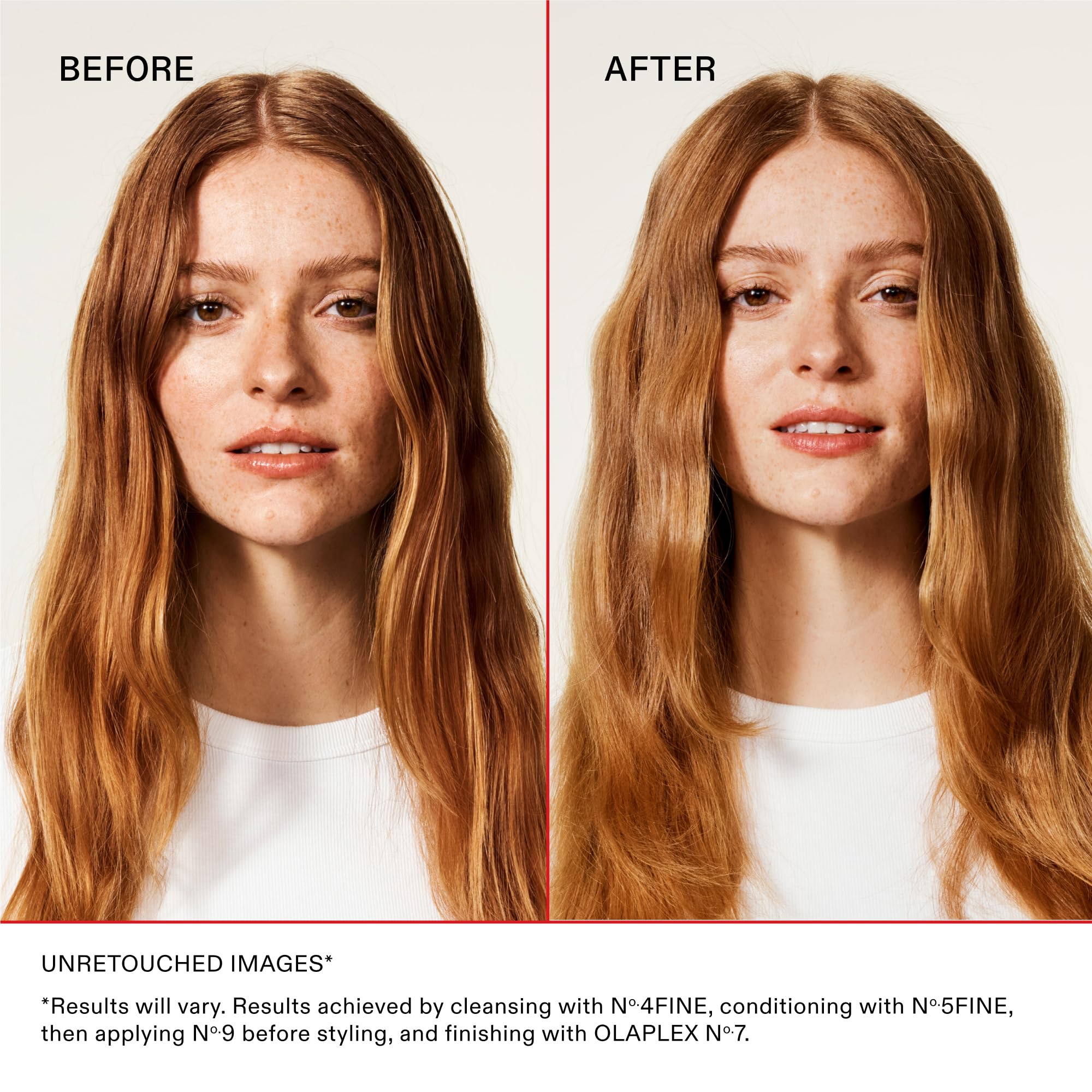 Olaplex No.4 FINE label close-up highlighting bond maintenance benefit